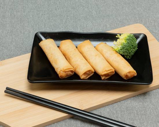 Garlic Prawn Spring Rolls (4) 蒜香虾仁春卷